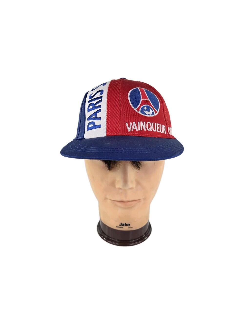 VTG 90s Paris Saint-Germain Official License Cap Hat Blue 1996 Football Soccer